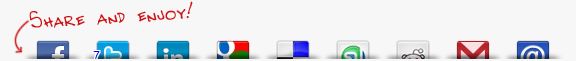 Shareaholic sharing toolbar example